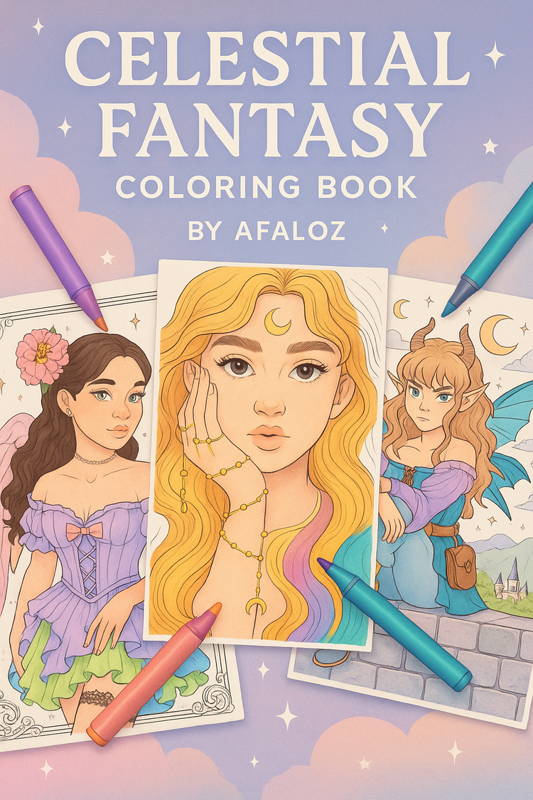 Celestial Fantasy Coloring Pages